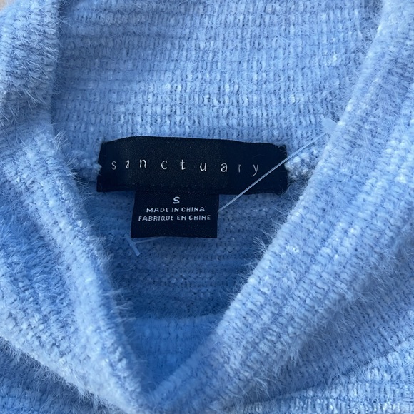 Sanctuary Cozy Light Blue Turtleneck Sweater - Picture 5 of 12